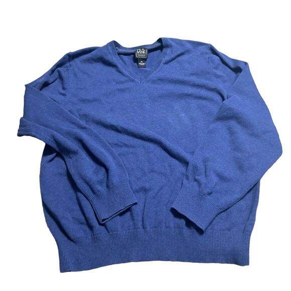 Jos. A Bank Traveler Sweater 100% Pima Cotton Blue Men's Size XXL - Picture 1 of 6